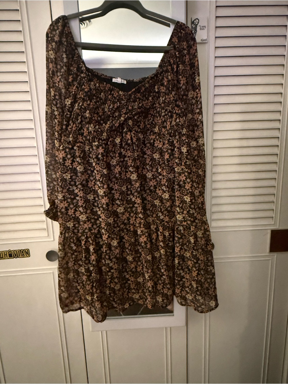 Maurices Brown Floral Mini Skirt